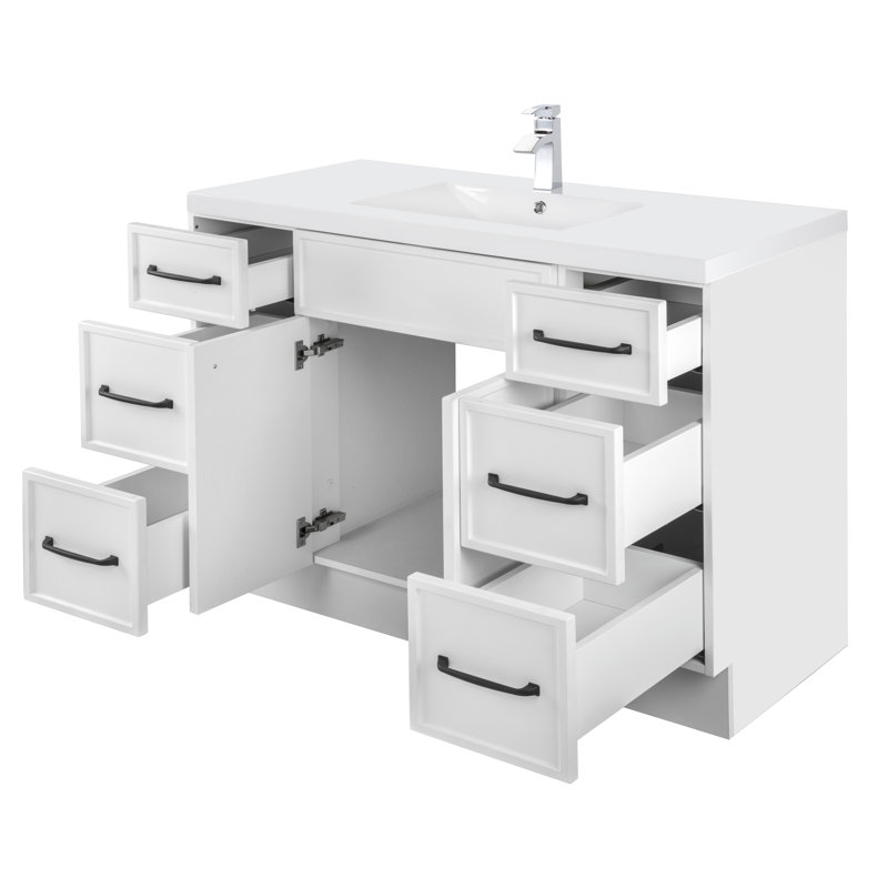 Breakwater Bay Macon 48'' Free Standing Single Bathroom Vanity with